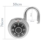 Candado de seguridad acero y combinación rotatoria 50mm - LK05800 - 02