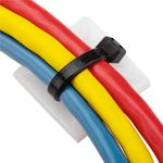 Pack de 100 bases blancas autoadhesivas 20x20mm para bridas de 5mm - BR10100 - 03