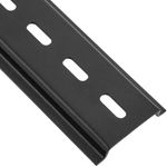 Pack de 3 carriles DIN color negro de 200mm perforado raíl de 35x7mm - MF08100 - 06