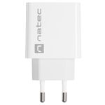 Cargador USB Natec Ribera 1X USB-A + 1X USB-C 20W blanco NUC-2061 - NT36400 - 05