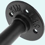 Portarrollos WC de 200 mm para papel higiénico de acero. Tubo industrial y vintage - IP06000 - 09