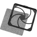 Rejilla de ventilación de plástico con pestañas y filtro de espuma para ventiladores de 120mm - RK06100 - 02