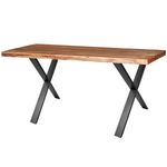 Pies en 'X' para mesa. Patas en acero negro 680 x 80 x 710 mm 2-pack - IP00100 - 05