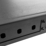 Patch panel rack 19" de fibra óptica 1U negro de 12 puertos ST - FQ00200 - 06