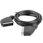 Cable SCART macho a macho negro 1,8 metros de Lanberg CA-EUEU-10CC-0018-BK - VG10100 - 02