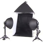 Estudio fotográfico portátil de 60cm con softbox y focos - EW06800 - 02