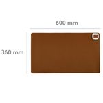 Alfombra y superficie térmica con calefacción para escritorio suelo y pies de 60 x 36 cm 65W marrón - HP00500 - 02