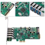 Tarjeta PCI-Express a SuperSpeed USB 3.0 de 5 puertos externos con bajo perfil - UU01000 - 02