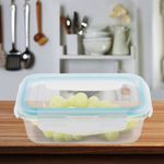 Recipiente rectángular para alimentos hermético de cristal de 540 ml - KT16300 - 04