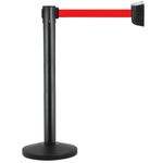 Fijación de pared de plástico con 2m de cinta retráctil roja - BB02700 - 02