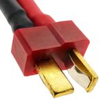 Cable T PLUG macho a TAMIYA #1 hembra de 8cm 14AWG Carga y fuente alimentación - KM05600 - 02