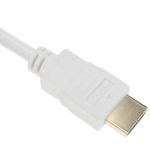 Cable HDMI 2.0 con conector tipo A macho a conector tipo A macho Ultra HD 4K de 1m blanco - HI03100 - 04