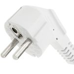 Prolongador de cable eléctrico schuko macho a hembra de 2 m blanco - CH00100 - 08