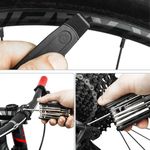Kit de herramientas bicicleta multifunción con parche y palancas de plástico para reparación de pinchazos - BJ01000 - 04