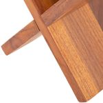 Revistero de Madera de Teca para la organización de libros, revistas y periódicos en forma de V - KZ17200 - 06