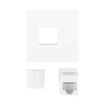 Keystone de pared RJ45 de Lanberg Cat.6 UTP - RD15900 - 02