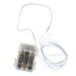 Tira de luces decorativas de 50 luces LED IP44 y 8 funciones blanco día 3 m a pilas - GI09400 - 05
