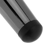 Pack de 4 patas rectas para muebles con forma cónica y protección antideslizante de 12cm color negro metalizado - IN10100 - 06