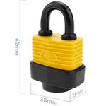 Candado de seguridad acero con protección exterior IP44 30mm arco 62mm - LK03300 - 02