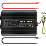 Inversor eléctrico onda modificada 12 VDC a 220 VAC de 1000W y USB - YD03400 - 02
