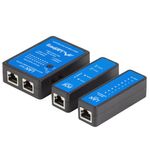 Comprobador de cables de red con POE Lanberg NT-0404 para RJ45 RJ12 RJ11 y coaxial - CT10500 - 03