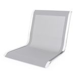 Bancada para sala de espera con sillas ergonómicas plateadas de 2 plazas - WC00200 - 06