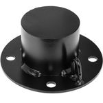 Pilona bolardo de acero con base clavada removible 76x600mm de color negro - SQ00800 - 07