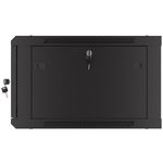 Armario Rack mural 19" 6U F600 600x600x379mm pared desmontado DIY negro Lanberg - WK36600 - 09