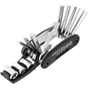 Kit de herramientas bicicleta multifunción con parche y palancas de metal para reparación de pinchazos