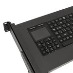 Consola IP65 para armario rack 19" 1U. Teclado mousepad y pantalla 17" VGA para servidor rack - RK02400 - 10