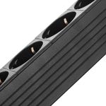 Regleta de enchufes para armario rack 19" 1U con 8 schuko e interruptor y cable de 3 metros C14 - RE01600 - 08