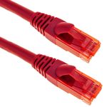 Cable de red ethernet Cat. 6a UTP de 0,5 m de color rojo ultra flexible - LJ10100 - 01