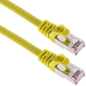 Cable de red ethernet Cat. 6a FTP de 0,25 m de color amarillo