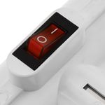 Clavija enchufe triple schuko de color blanco 220VAC con interruptor - IA09000 - 10