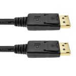 Cable Displayport 2K 4K 1080p FullHD para transmisión de audio y vídeo digital de 2 m color negro - YQ05200 - 03