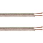 Bobina de Cable de altavoz de 2x1.50 de 50 metros transparente con indicador de polaridad - AL03200 - 04