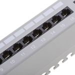 Patch panel 24 RJ45 Cat.6 UTP 1U blanco con peine - WT03200 - 08