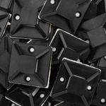 Pack de 100 bases negras autoadhesivas 20x20mm para bridas de 5mm - BR10200 - 04