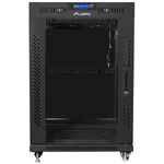 Armario Rack 19" de pie 15U F600 600x600x905mm negro Lanberg - WL50000 - 05