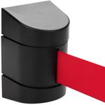 Fijación de pared de plástico con 2m de cinta retráctil roja - BB02700 - 06