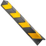 Protector de goma reflectante de 80cm para esquinas en color negro y amarillo - SE03100 - 09