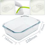 Recipiente para alimentos hermético de cristal con válvula activa de 1500 ml - KT11300 - 02