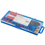 Kit de herramientas Lanberg SCC01-TCC-IT101 con crimpadora faston de 1.25mm a 6mm, peladora y terminales eléctricos - FN12900 - 01