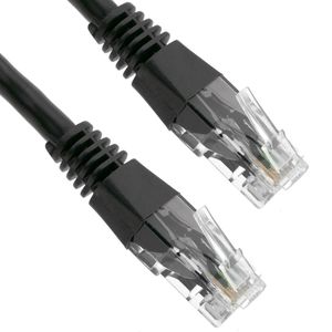 Cable de red ethernet Cat. 6 UTP de 1 m de color negro