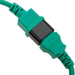 Cable eléctrico de alimentación IEC60320 C13 a C14 de color verde de 3m - CH04500 - 04