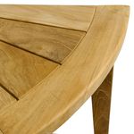 Taburete de baño esquinero con estante 45 x 50 x 45 cm de madera de teca certificada - KZ10300 - 06
