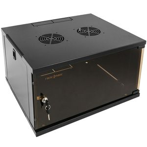 Armario rack 19" mural de 6U negro SOHOrack 540x450x312 mm
