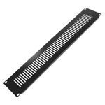 Panel de rejilla de 2U para armario rack 19" Tapa de ventilación negra - RM02700 - 04