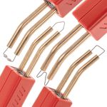Soldador de plástico kit de reparación para piezas de plástico y parachoques con 200 unidades y 4 tipos de grapas - YD05300 - 04