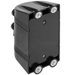 Fijación de pared imantada de plástico negro con 2m de cinta retráctil roja - BB02900 - 05